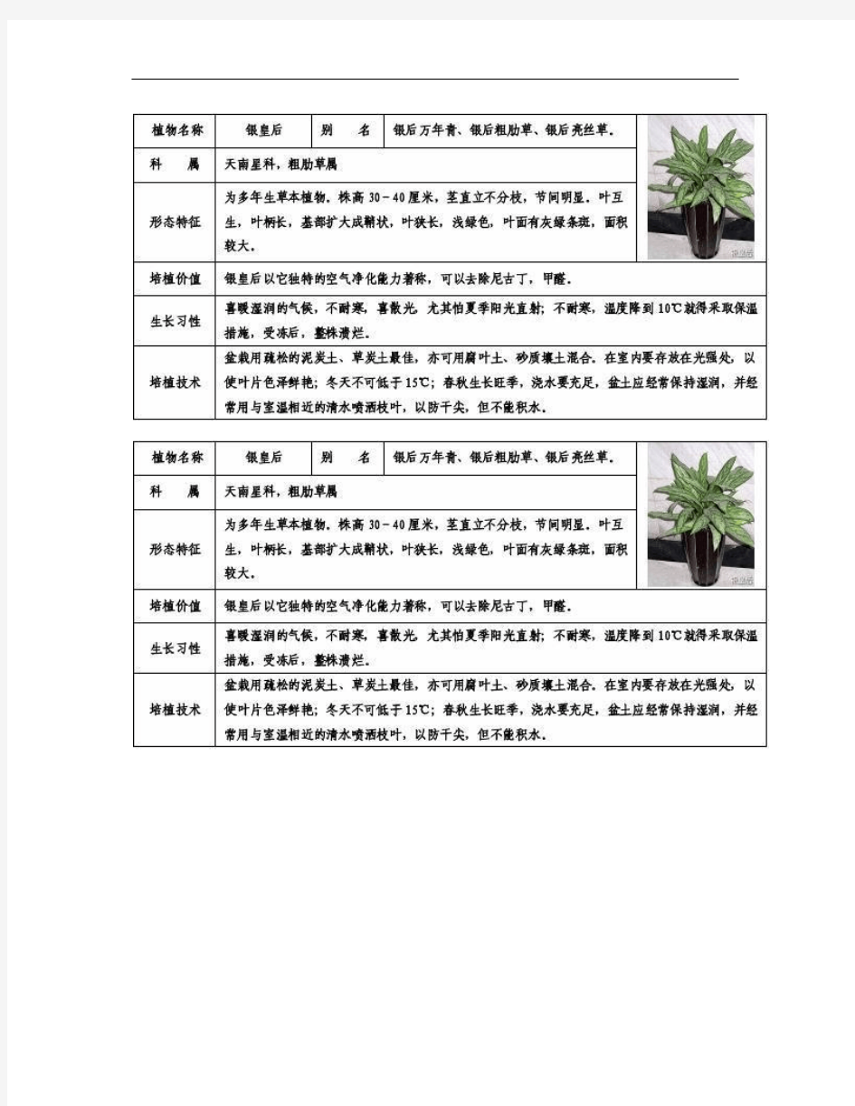 50种常见室内盆栽绿化植物介绍(带图片).