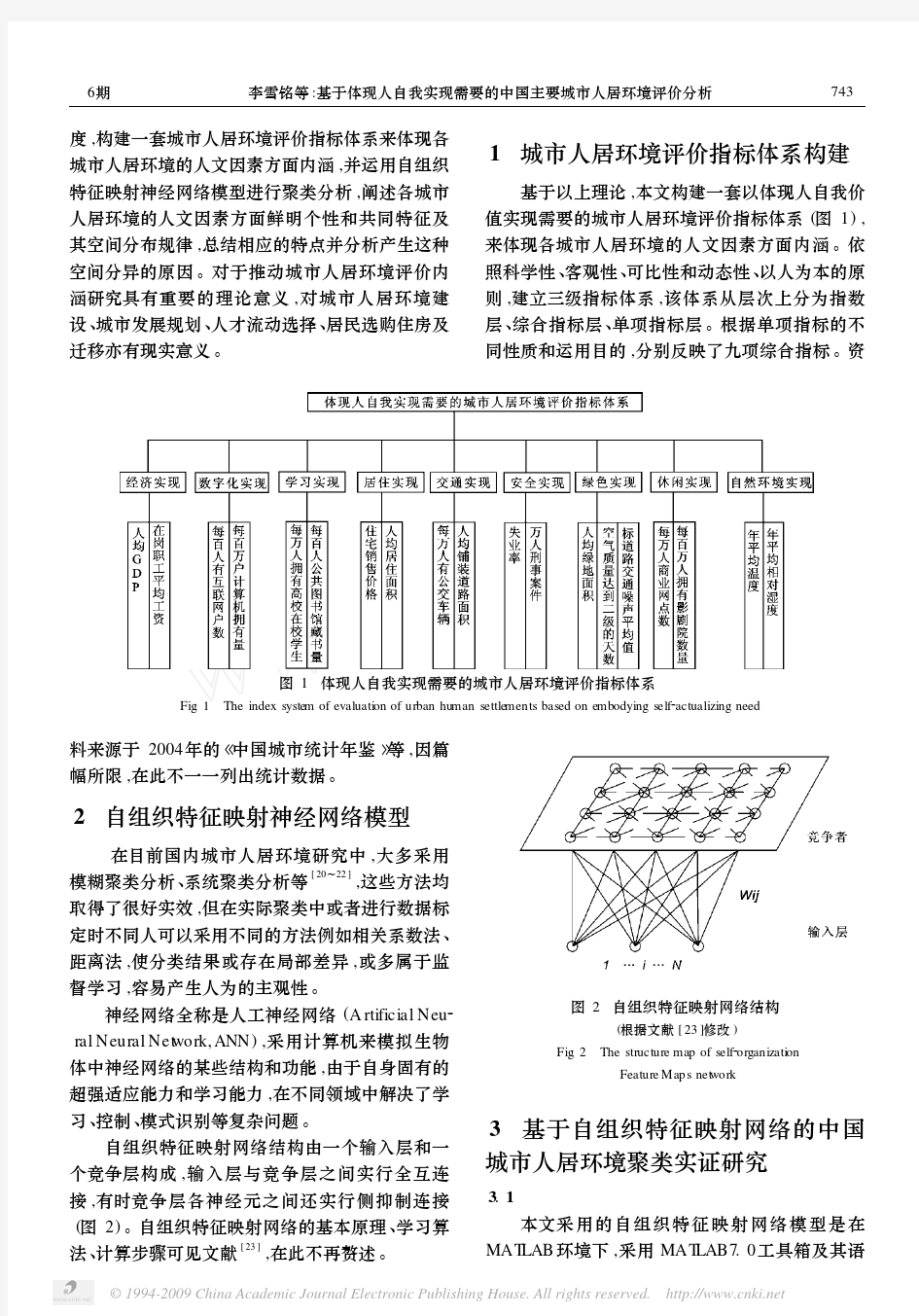 基于体现人自我实现需要的中国主要城市人居环境评价分析