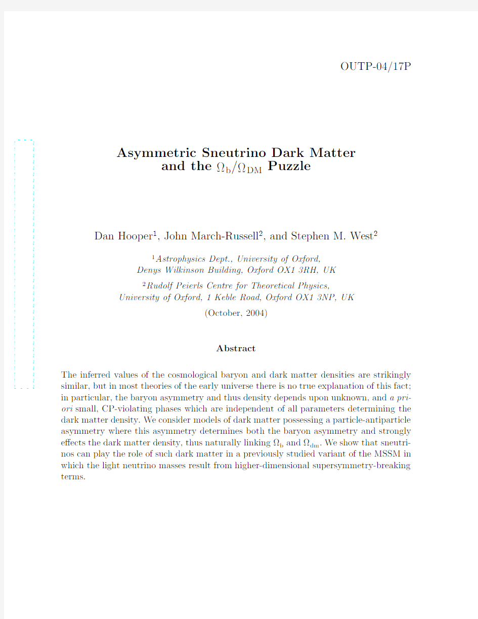 Asymmetric Sneutrino Dark Matter and the Omega(b)Omega(DM) Puzzle