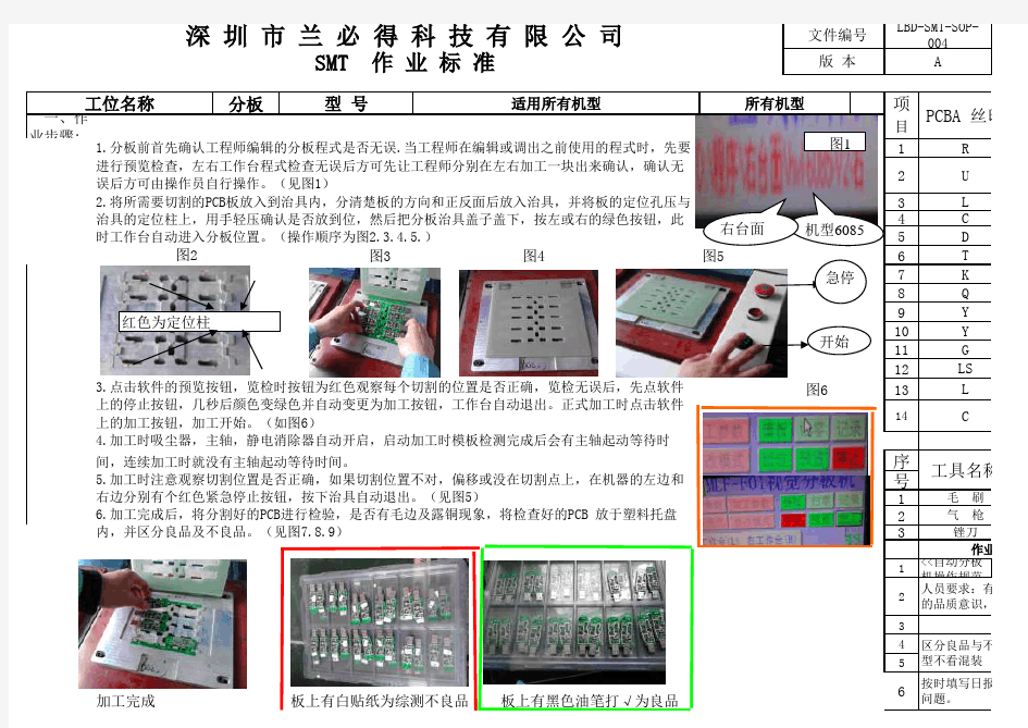 分板机作业指导书