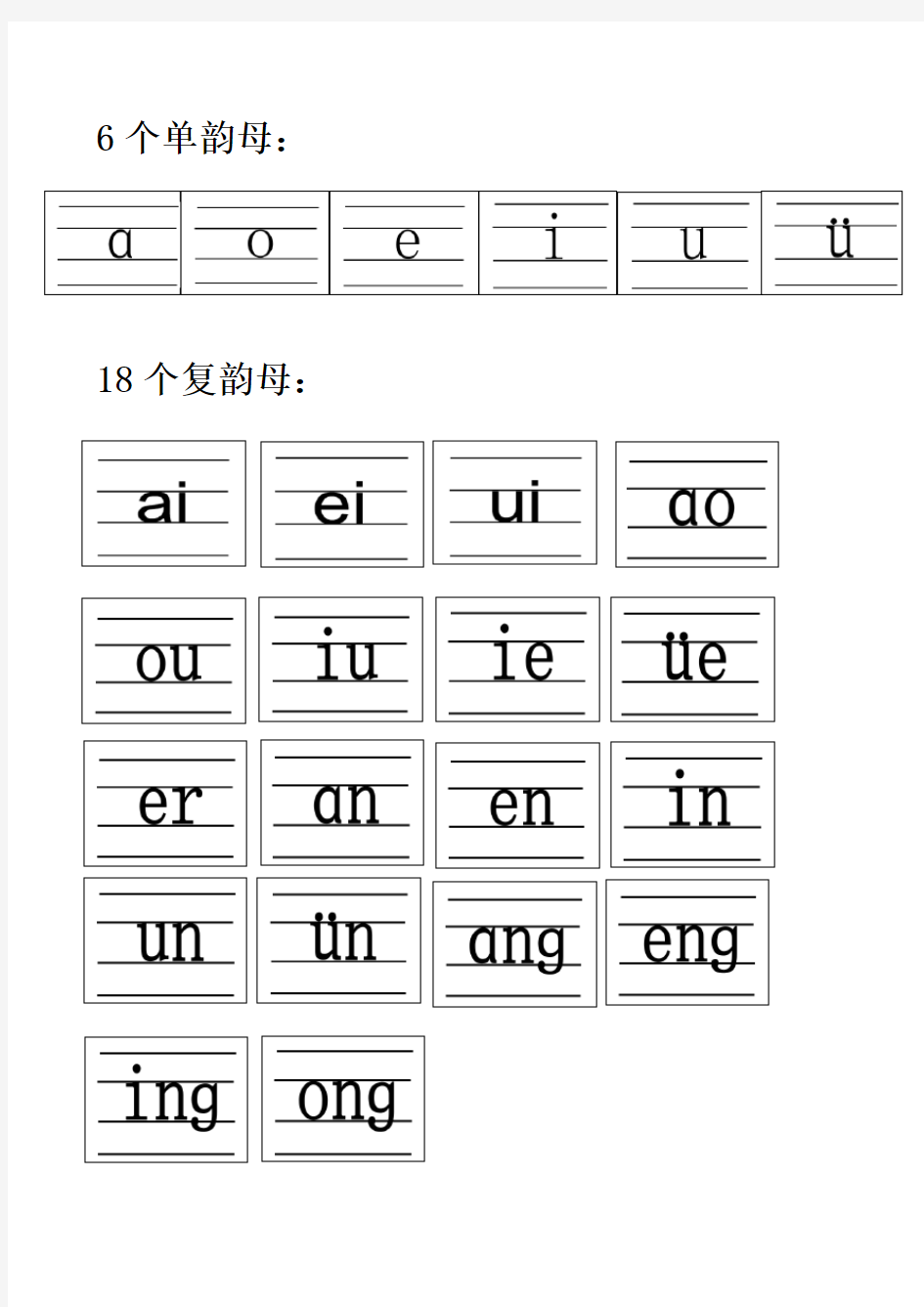 23个声母表(全)