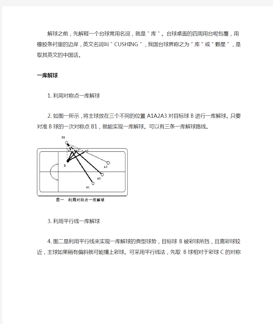 台球解球技巧