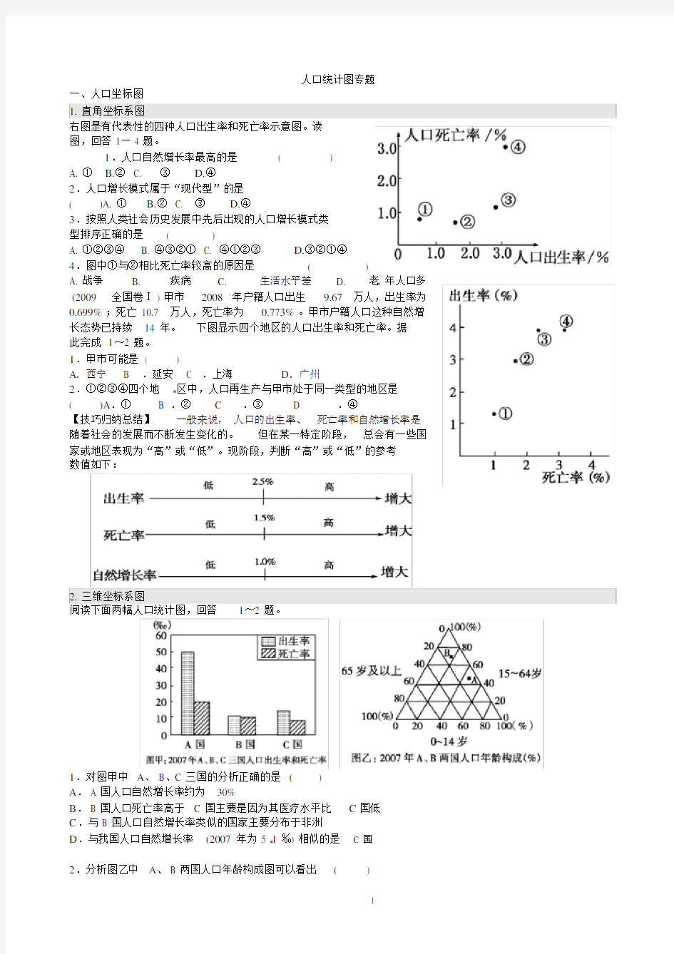 (完整版)人口统计图专题.doc