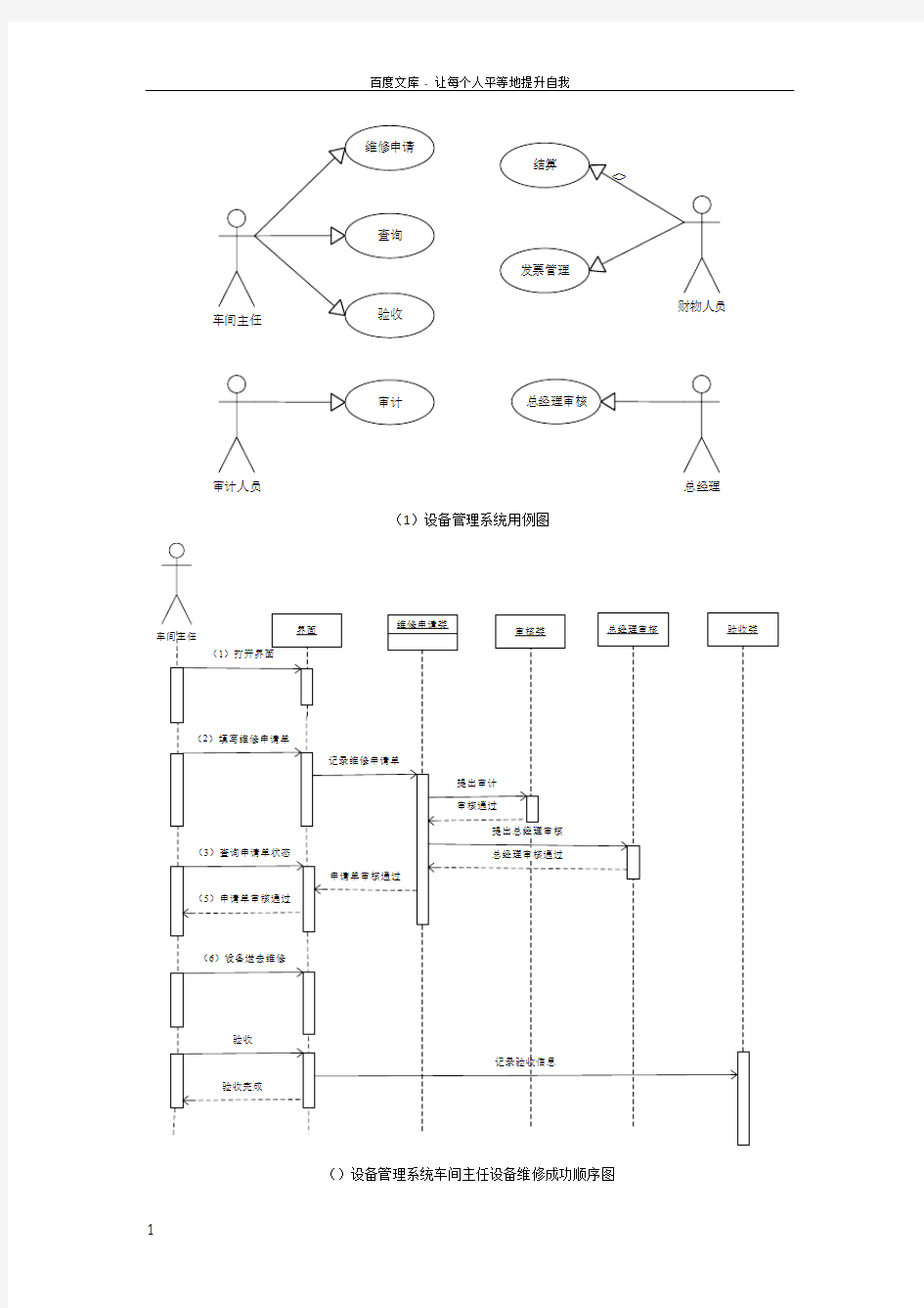 visio画的UML用例图和顺序图