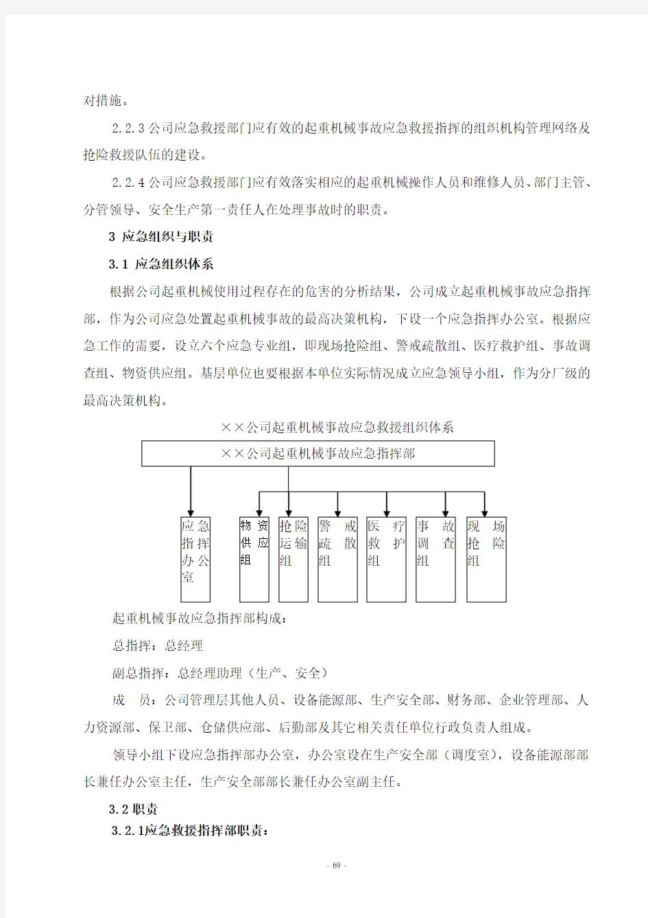 起重事故应急预案