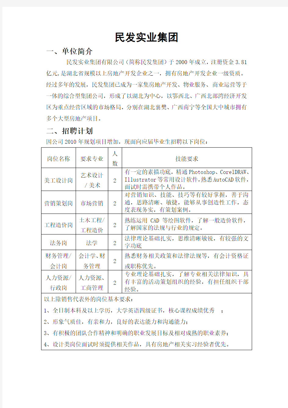 民发实业集团薪酬福利