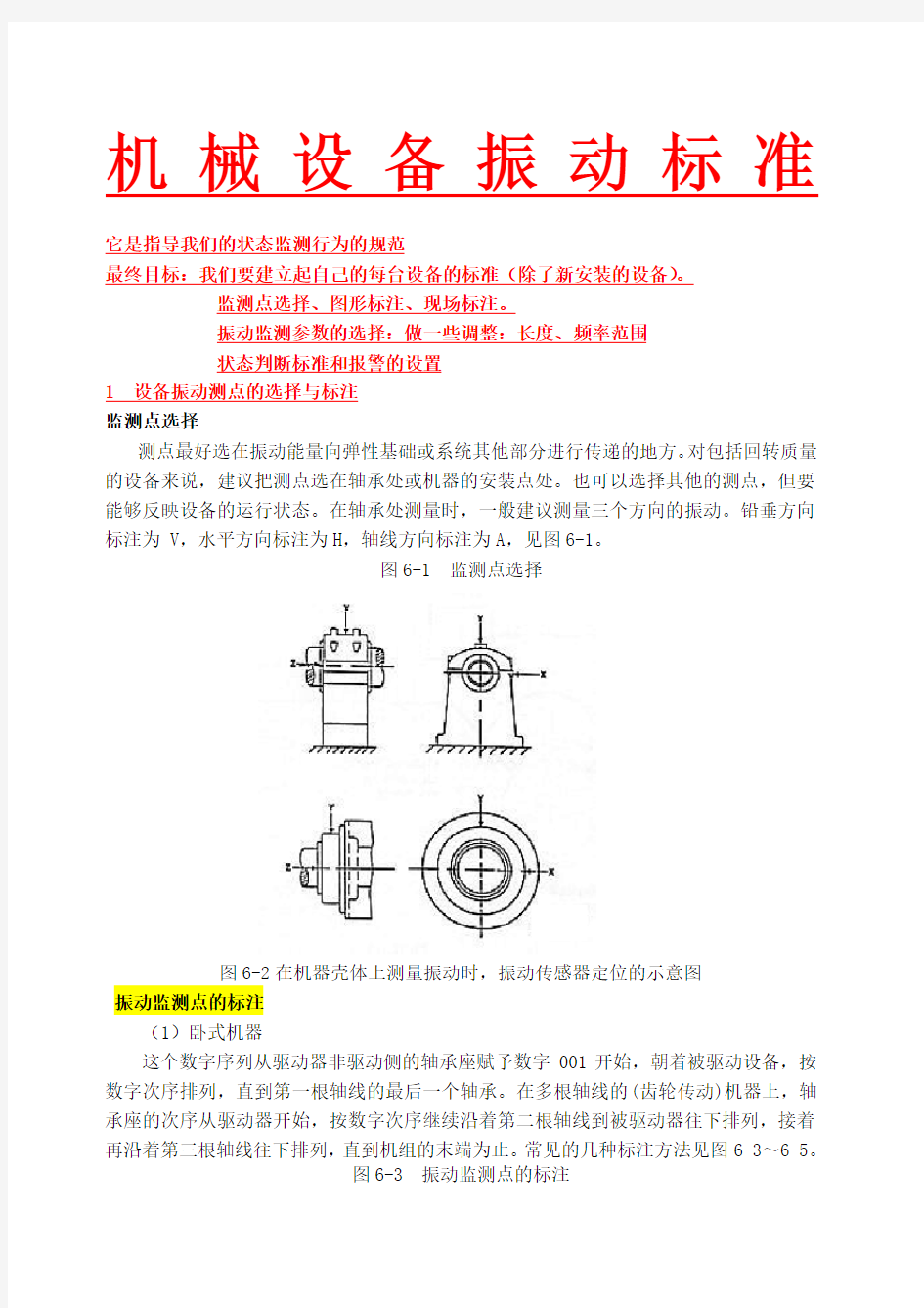 机械设备振动标准