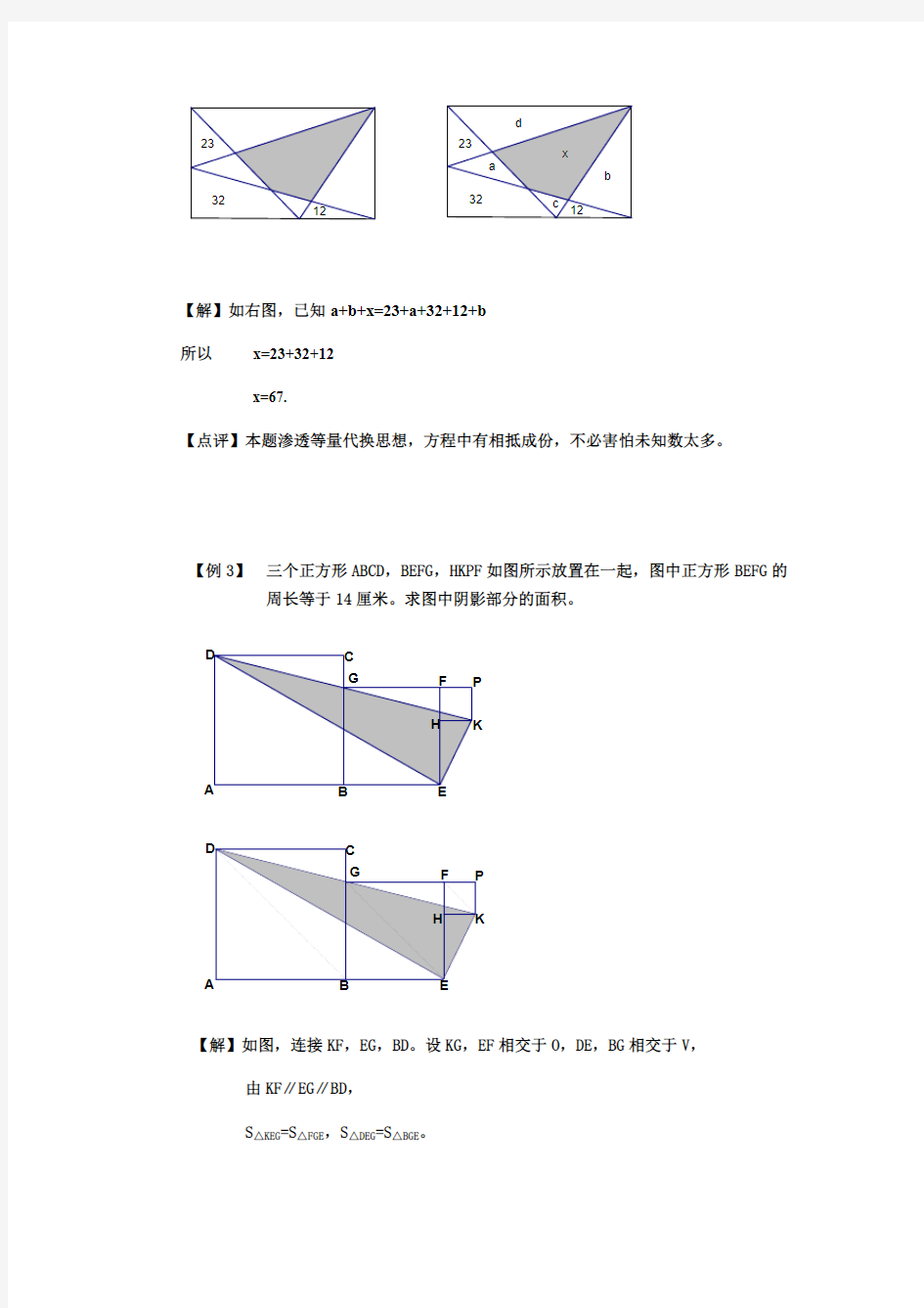 全国通用六年级下册数学试题-小升初：第二讲 几何之五大模型及其应用(解析版)