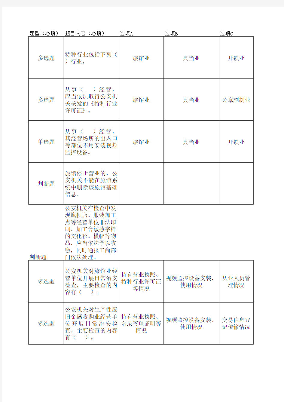 5特种行业管理