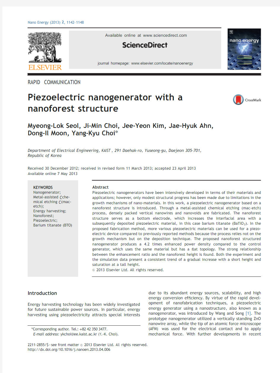 Piezoelectricnanogeneratorwitha