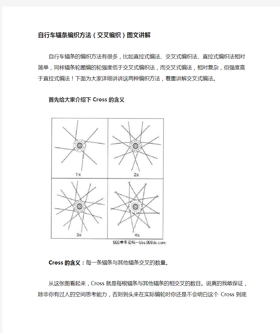 自行车辐条编织方法