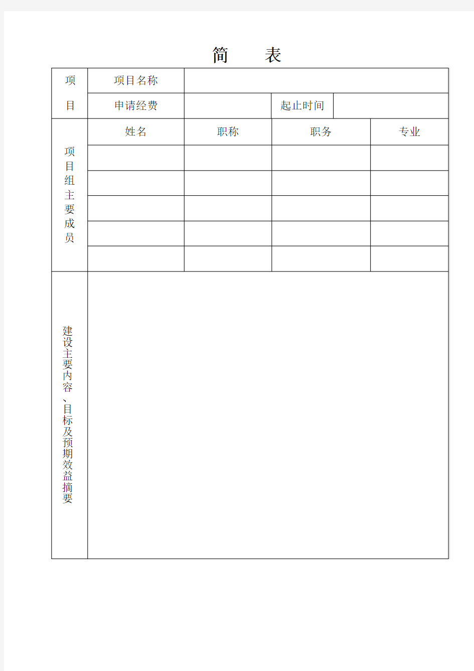 南京邮电大学实验室建设项目立项申请书word版本