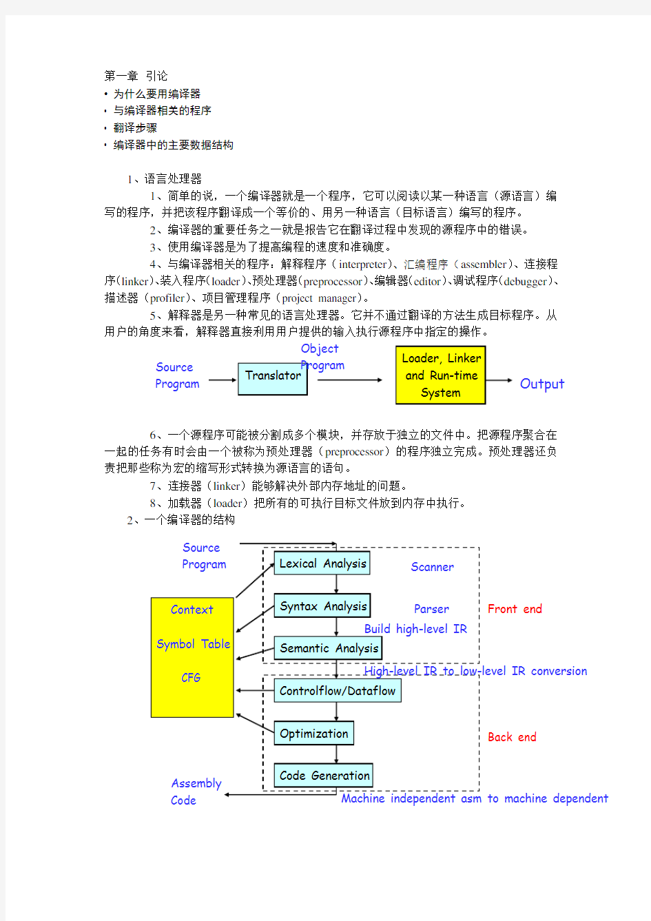 编译原理概念总结