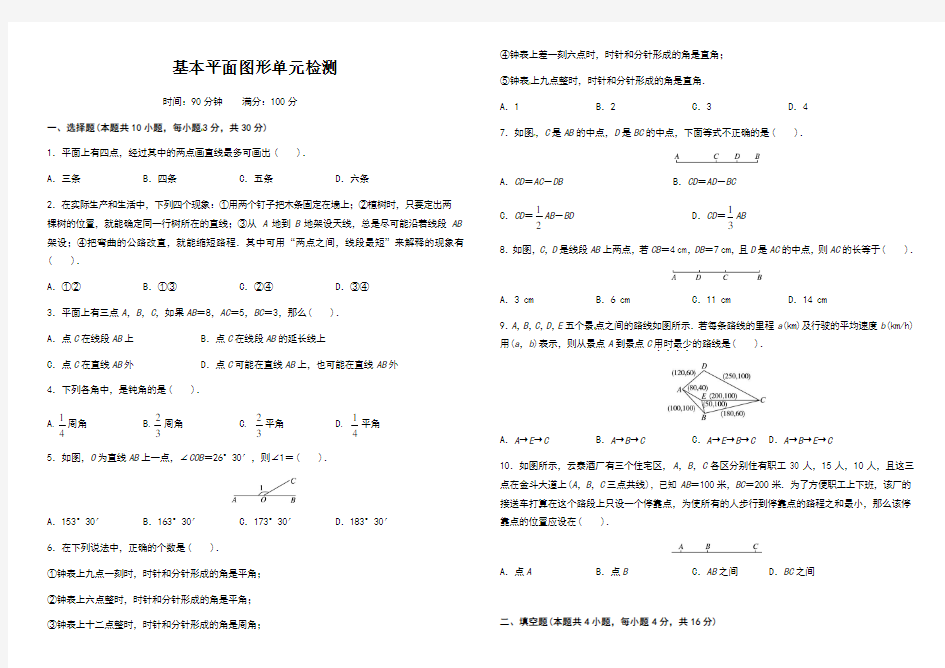 基本平面图形单元检测