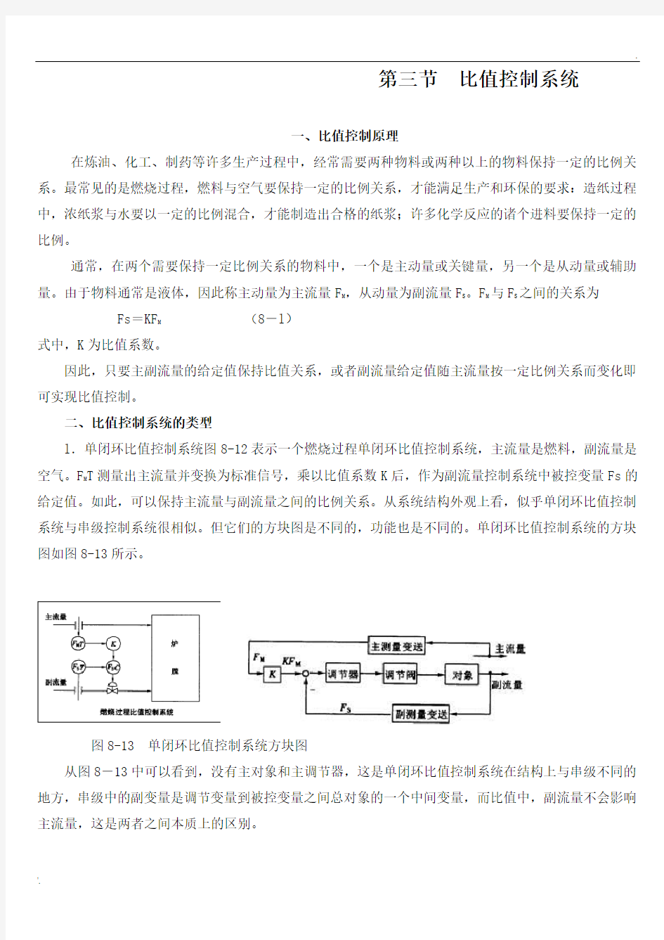 比值控制系统