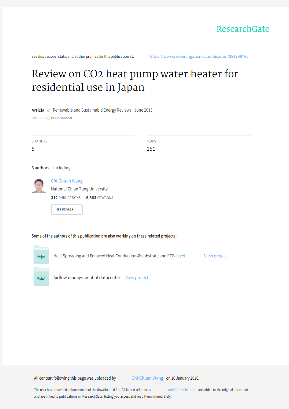 Review on CO2 heat pump water heater for residential use in Japan