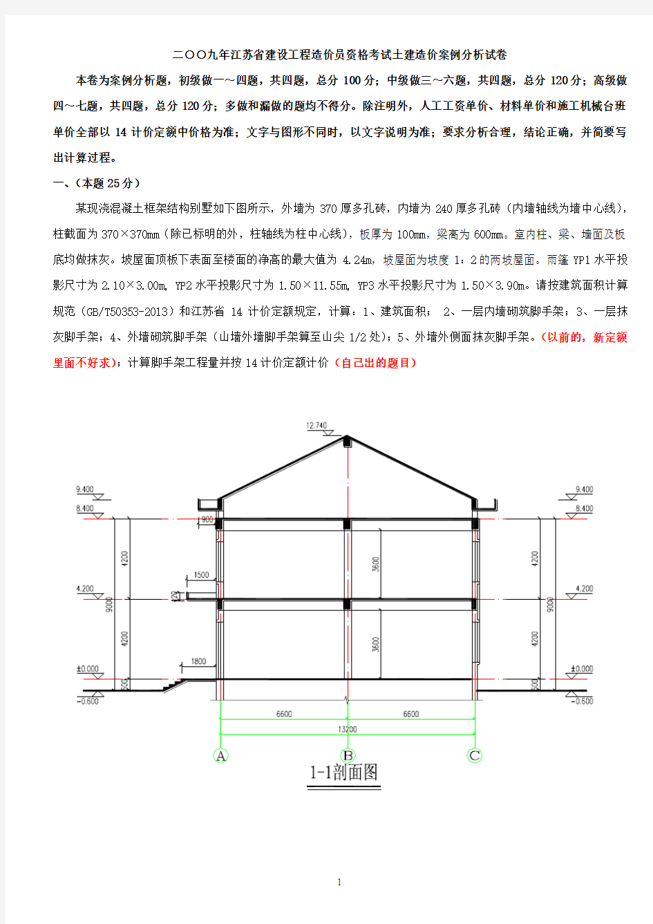 2009案例试题加答案