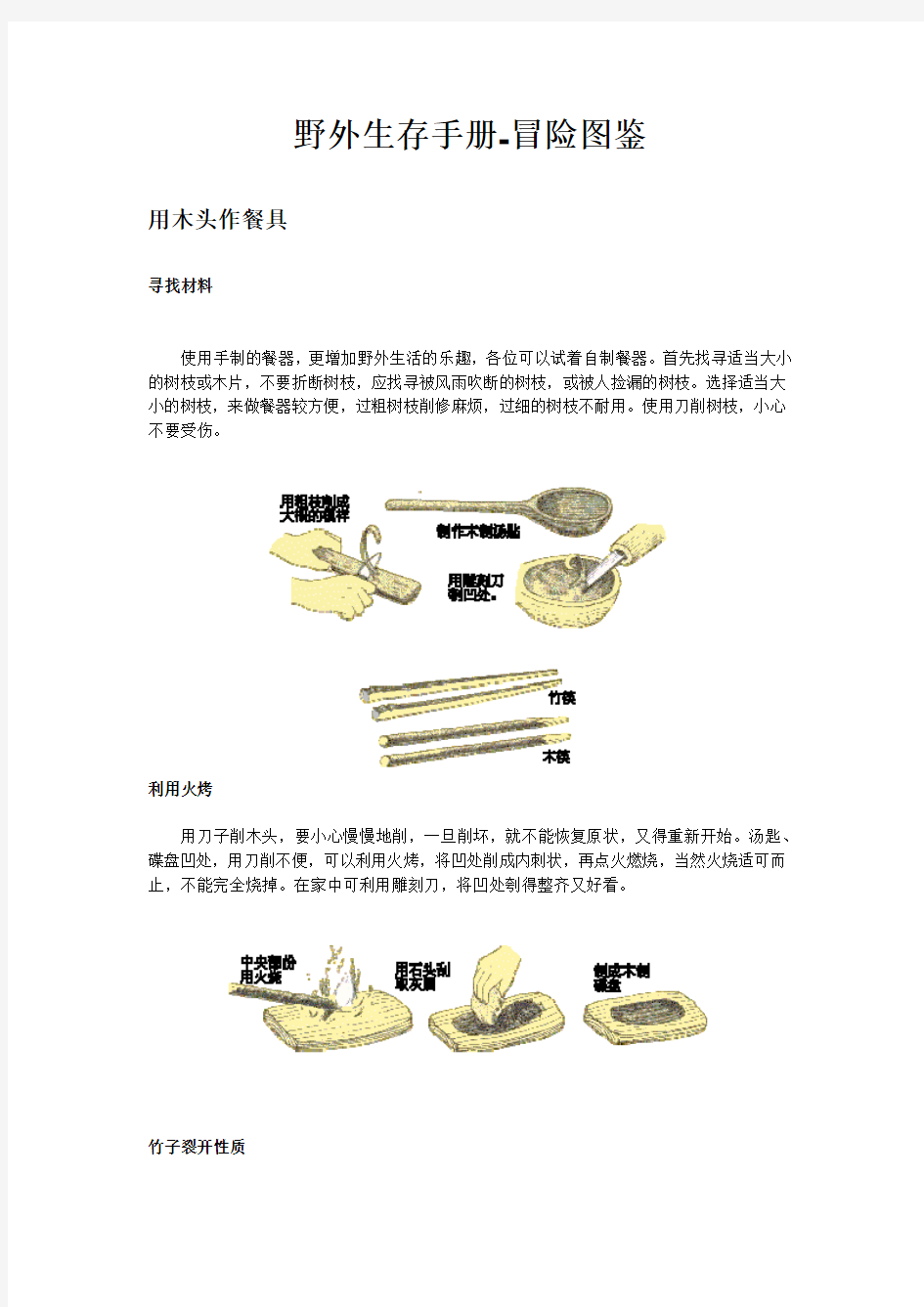 野外生存手册-冒险图鉴