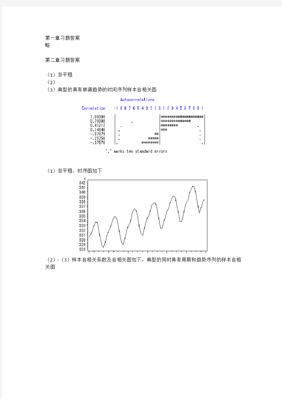 时间序列分析基于R——习题答案