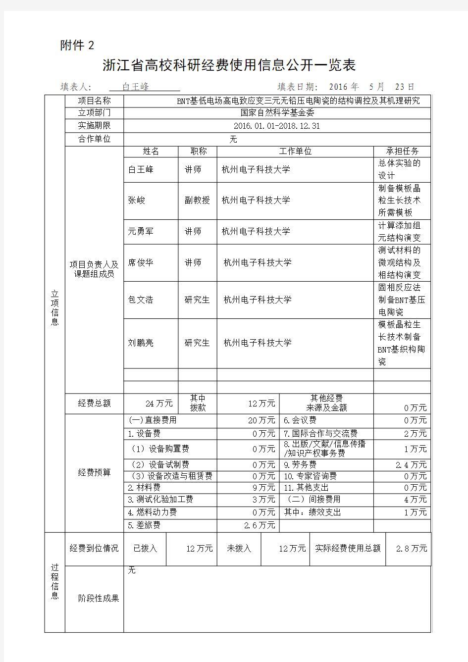 浙江高校科研经费使用信息公开一览表-杭州电子科技大学