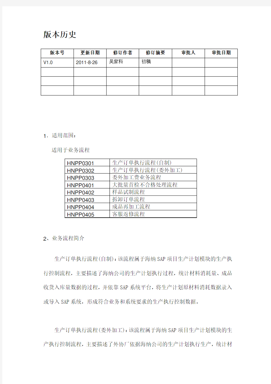 PP 14 生产订单技术关闭用户操作手册(CO02、COHV)吴家科