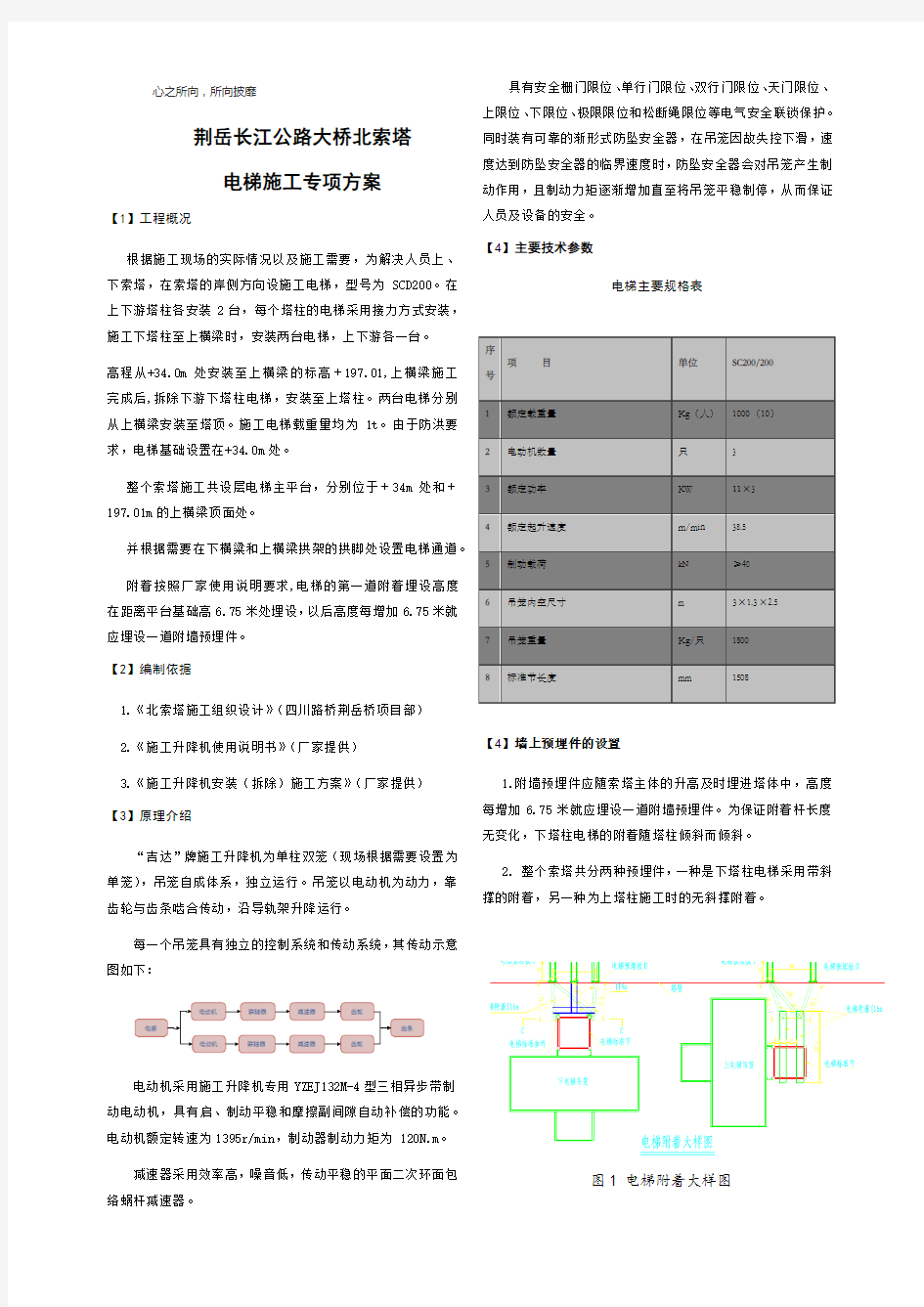 电梯施工专项方案讲课稿