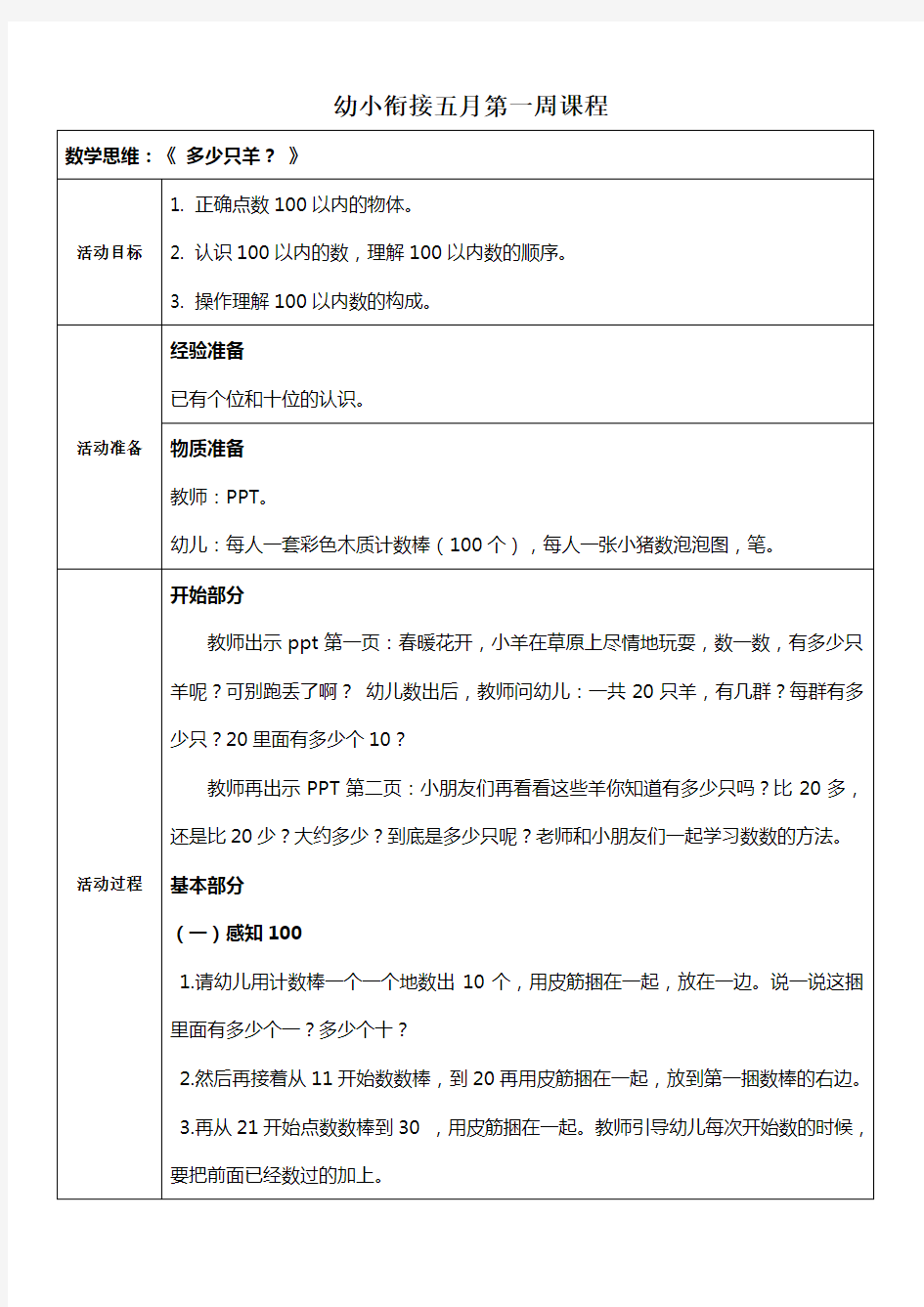 幼儿园学前班数学思维教案4篇