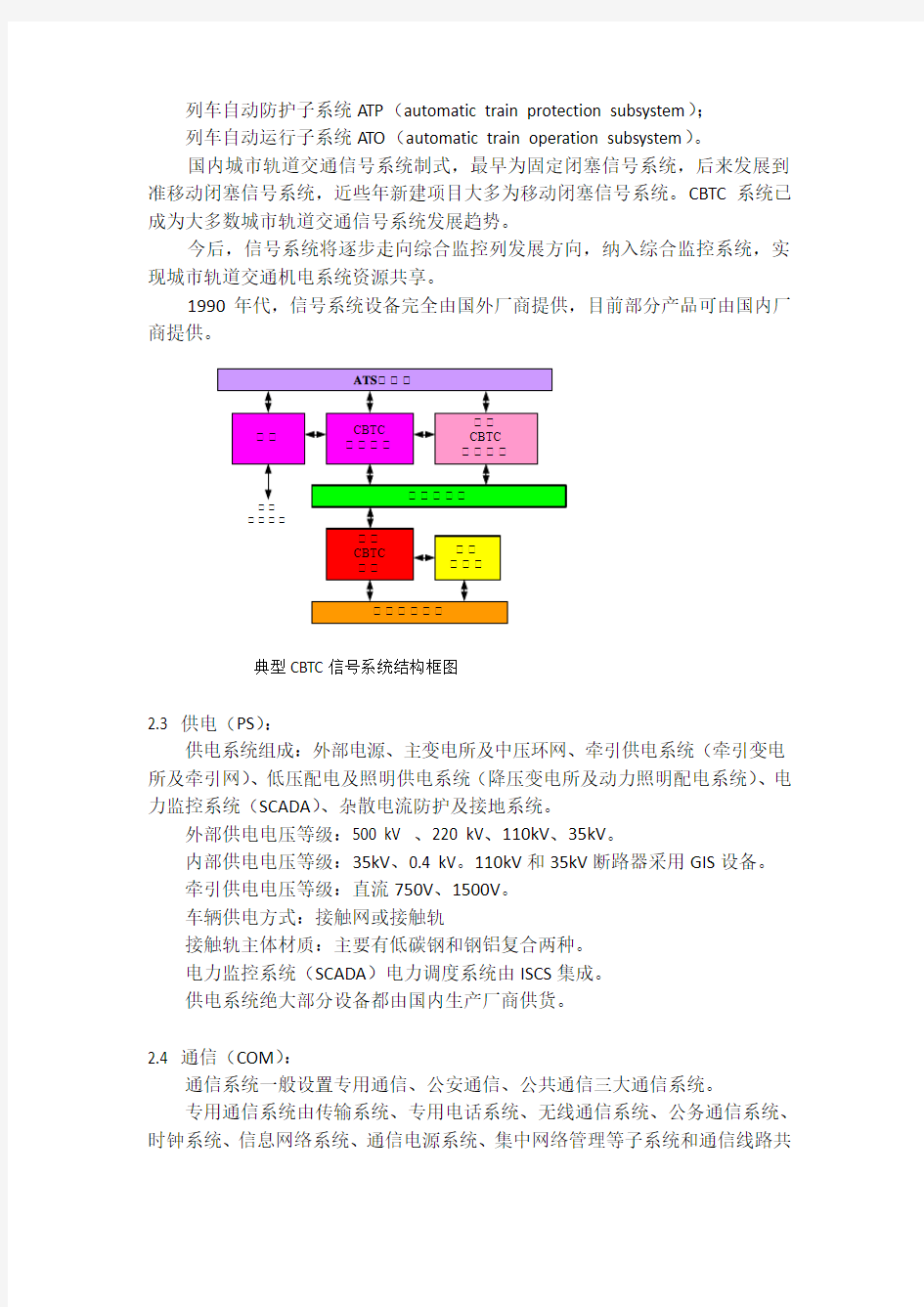 中国城市轨道交通机电设备系统发展历程及趋势XXXX0317