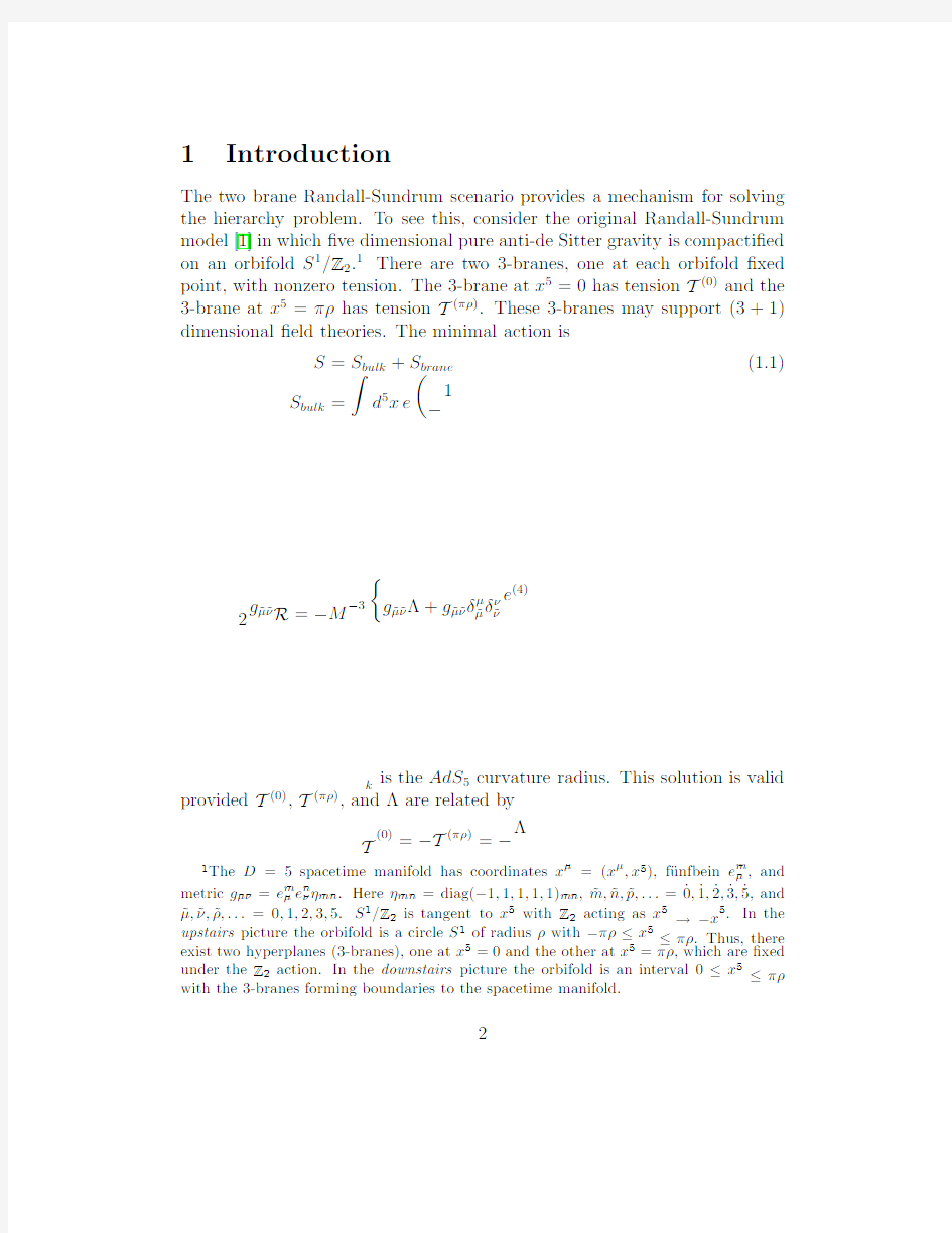 Randall-Sundrum scenario from D=5, N=2 gauged Yang-MillsEinsteintensor supergravity