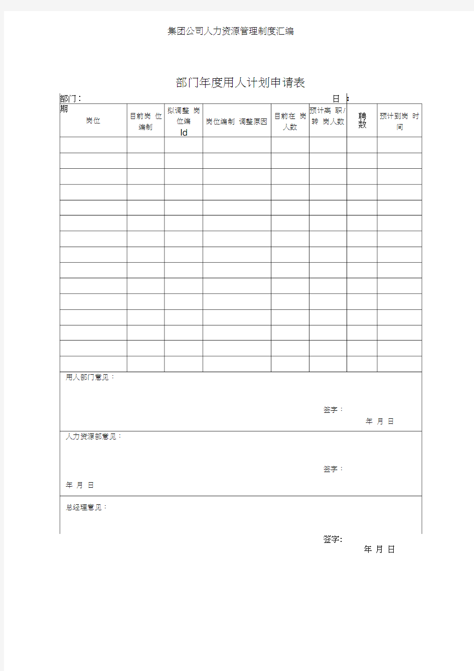 集团公司人力资源管理制度汇编(2)