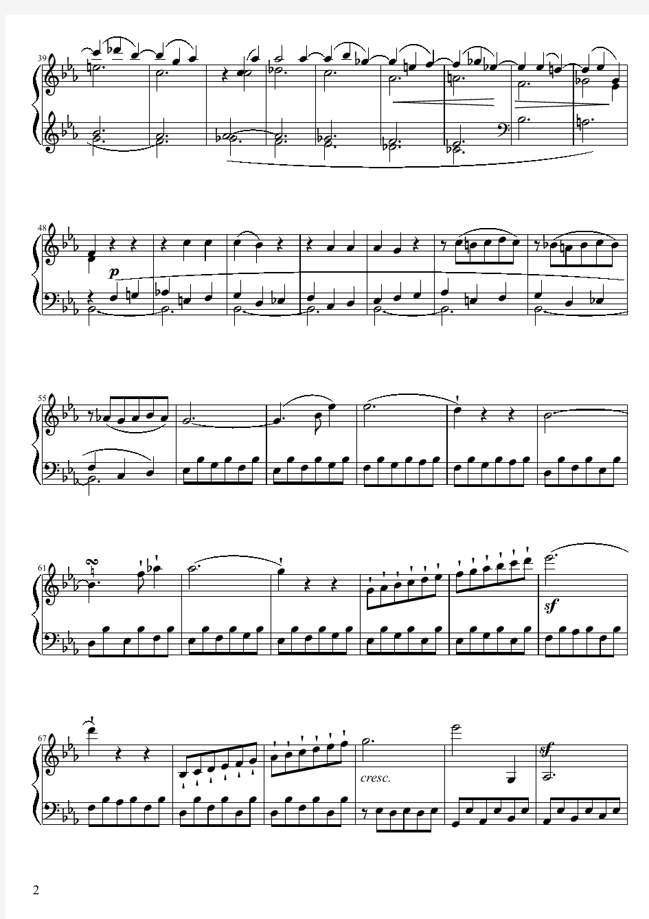 Sonate No. 5, 1st Movement Op.10 No.1(贝多芬钢琴奏鸣曲)