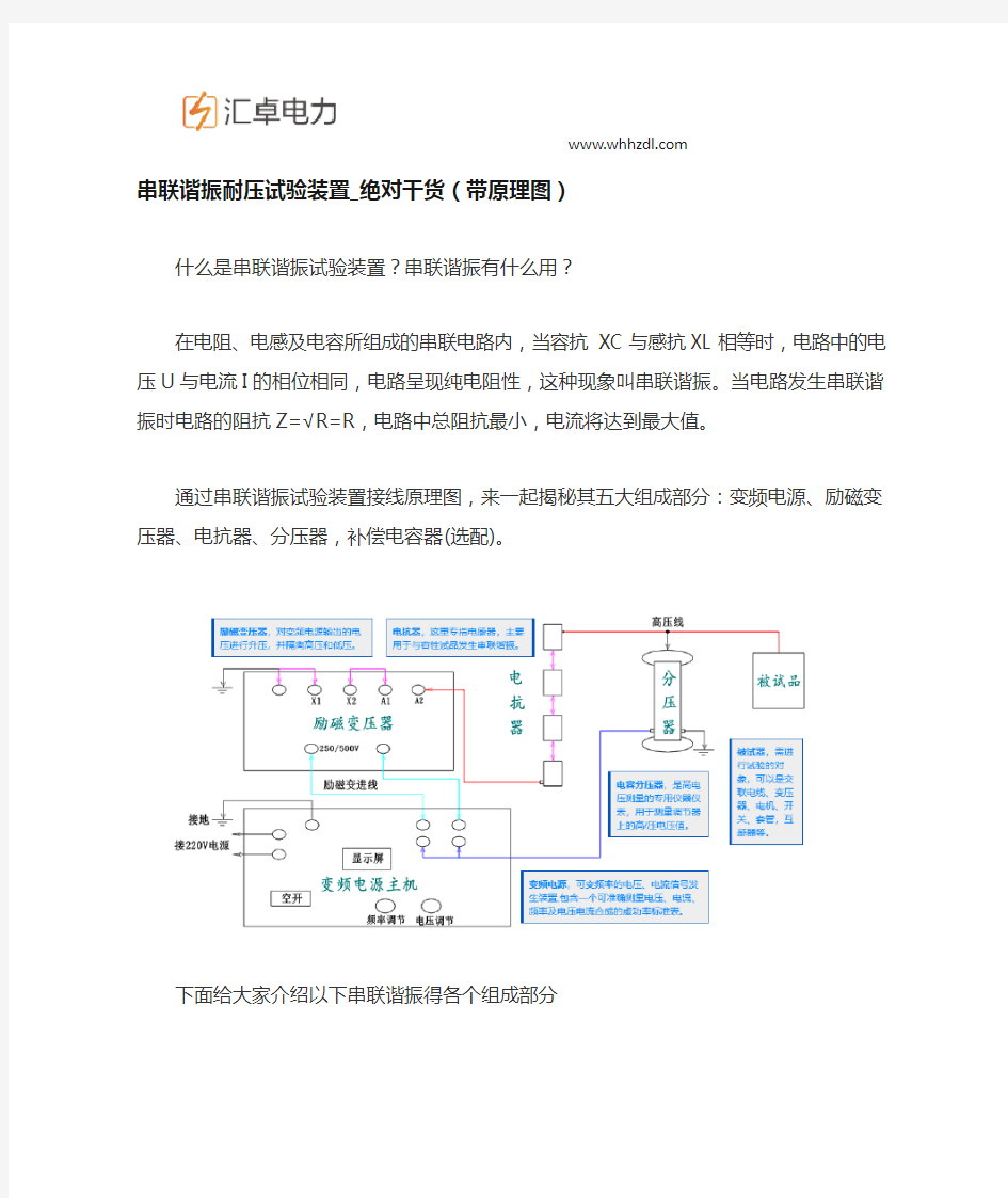 串联谐振耐压试验装置_绝对干货(带原理图)