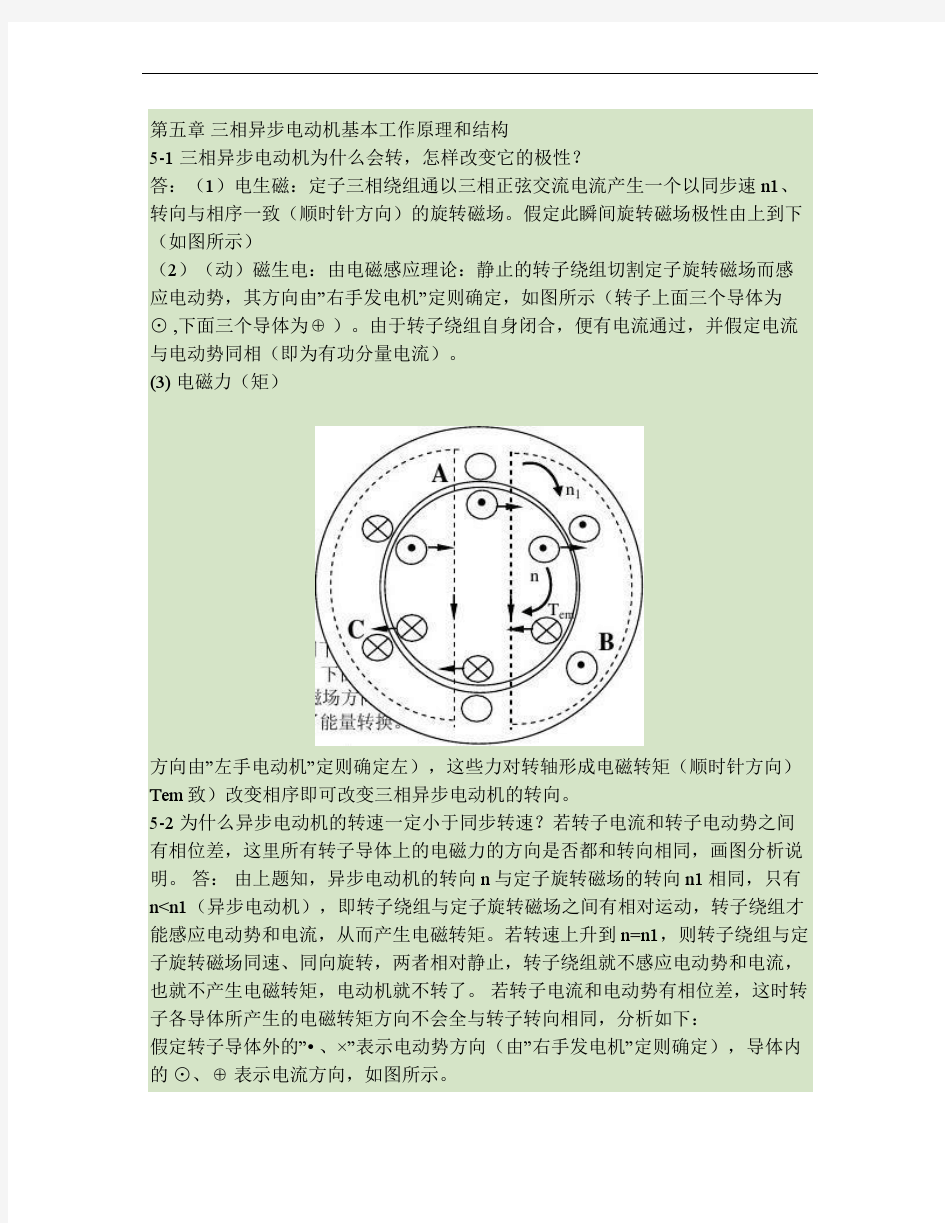 第五章三相异步电动机基本工作原理和结构(精)