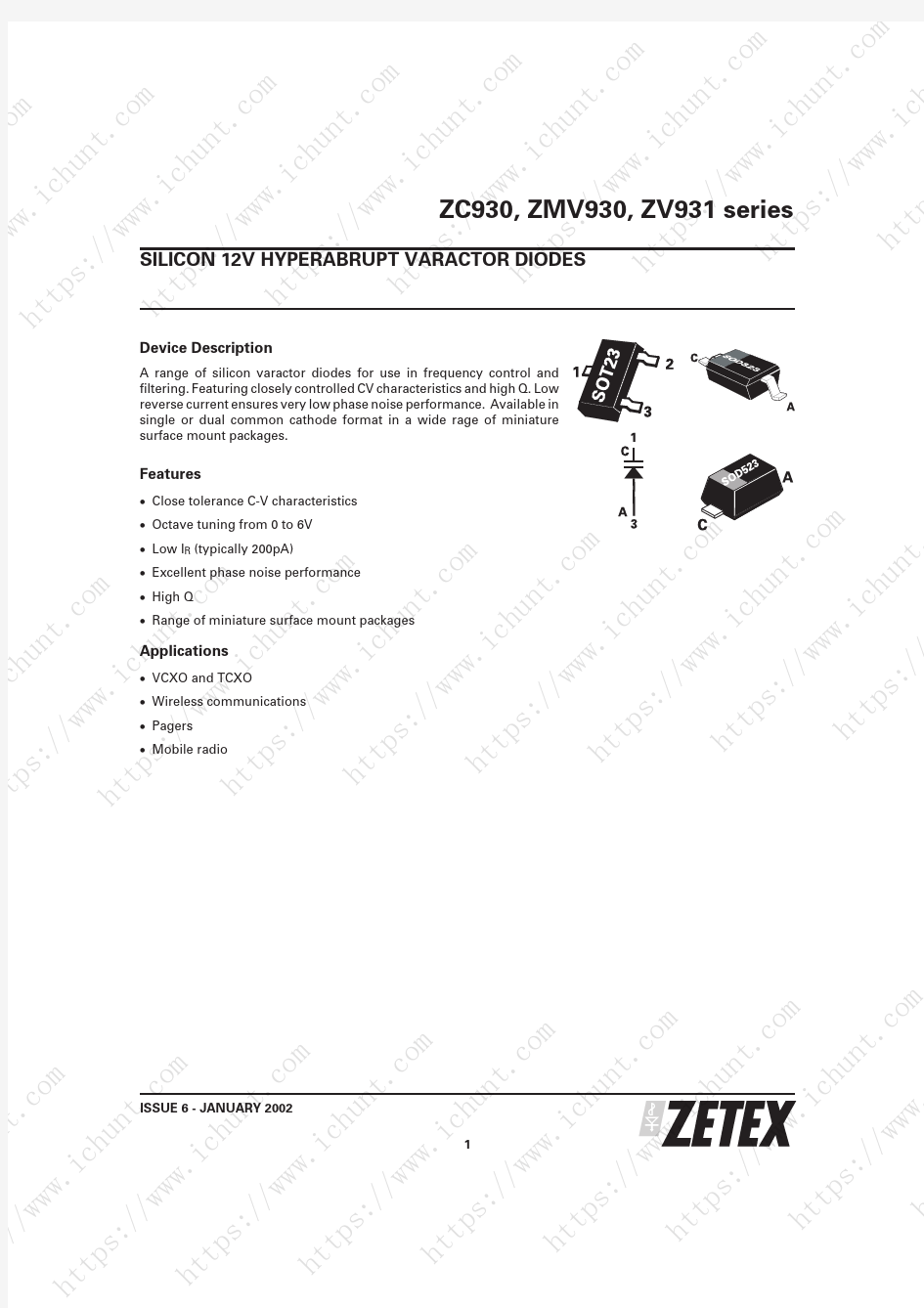 电子元器件zc933a中文资料_数据手册_IC数据表