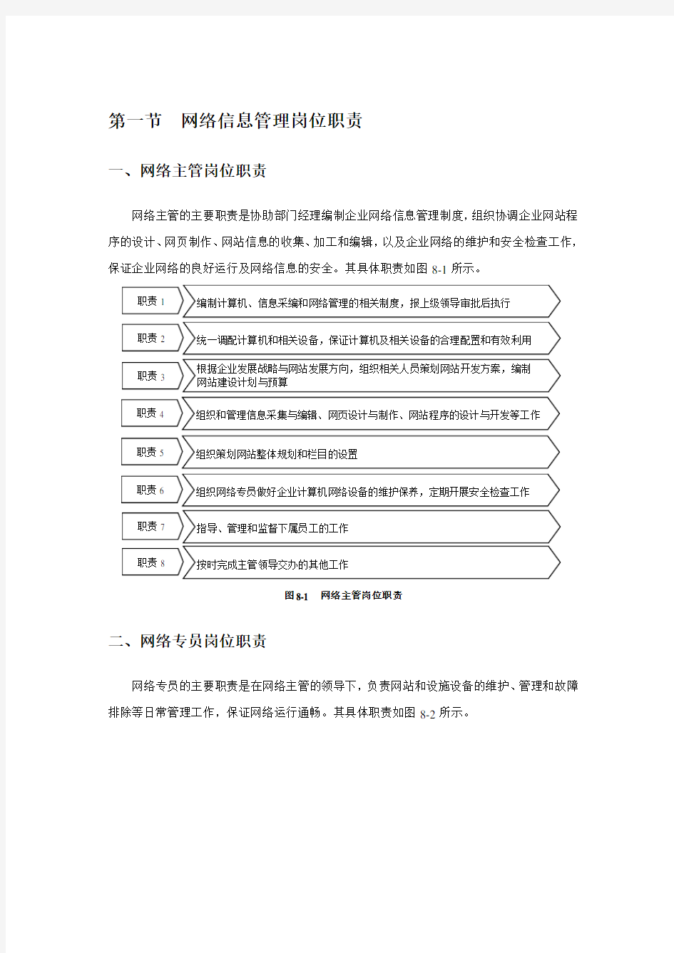 企业网络信息部岗位职责、制度和表单汇编【含2份制度+5份表格】