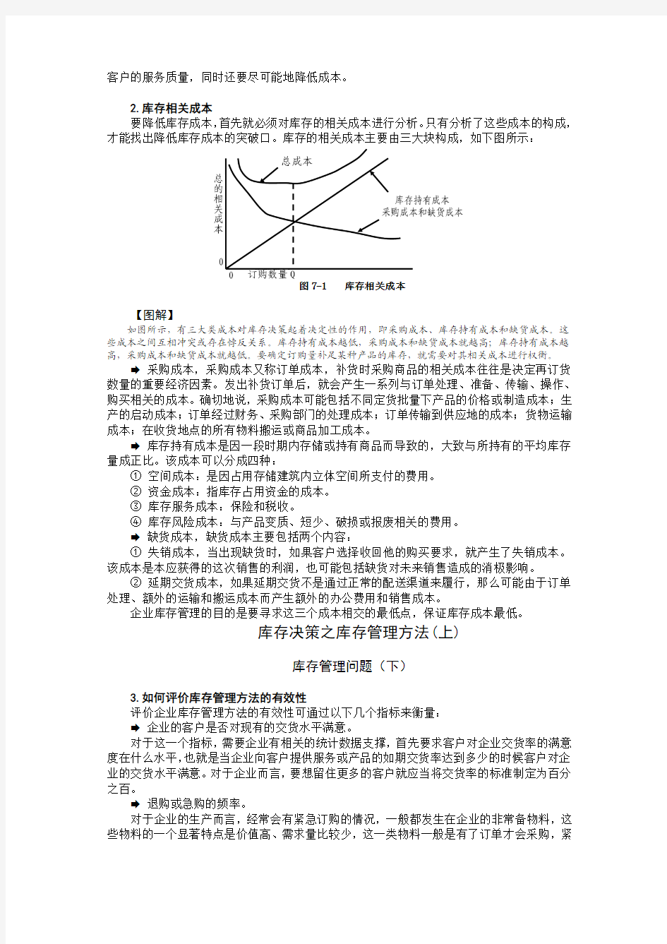 仓库管理知识