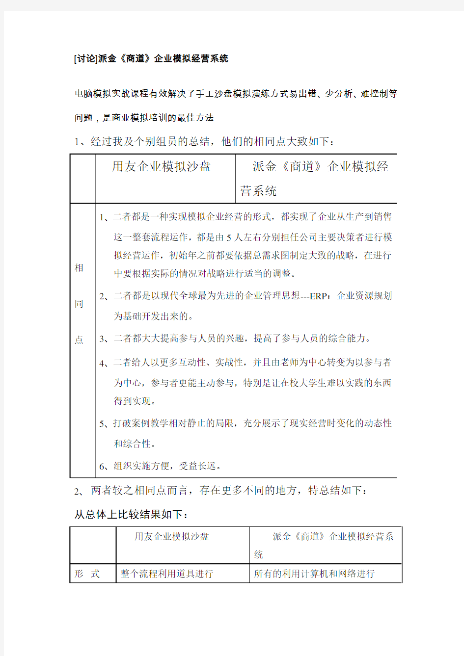 (经营管理)企业模拟经营系统