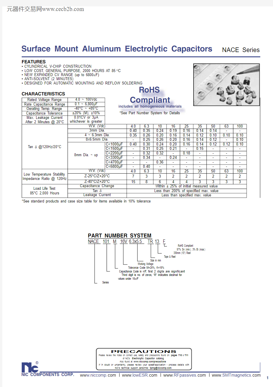 NACE0.22K35V6.3X5.5TR13F中文资料