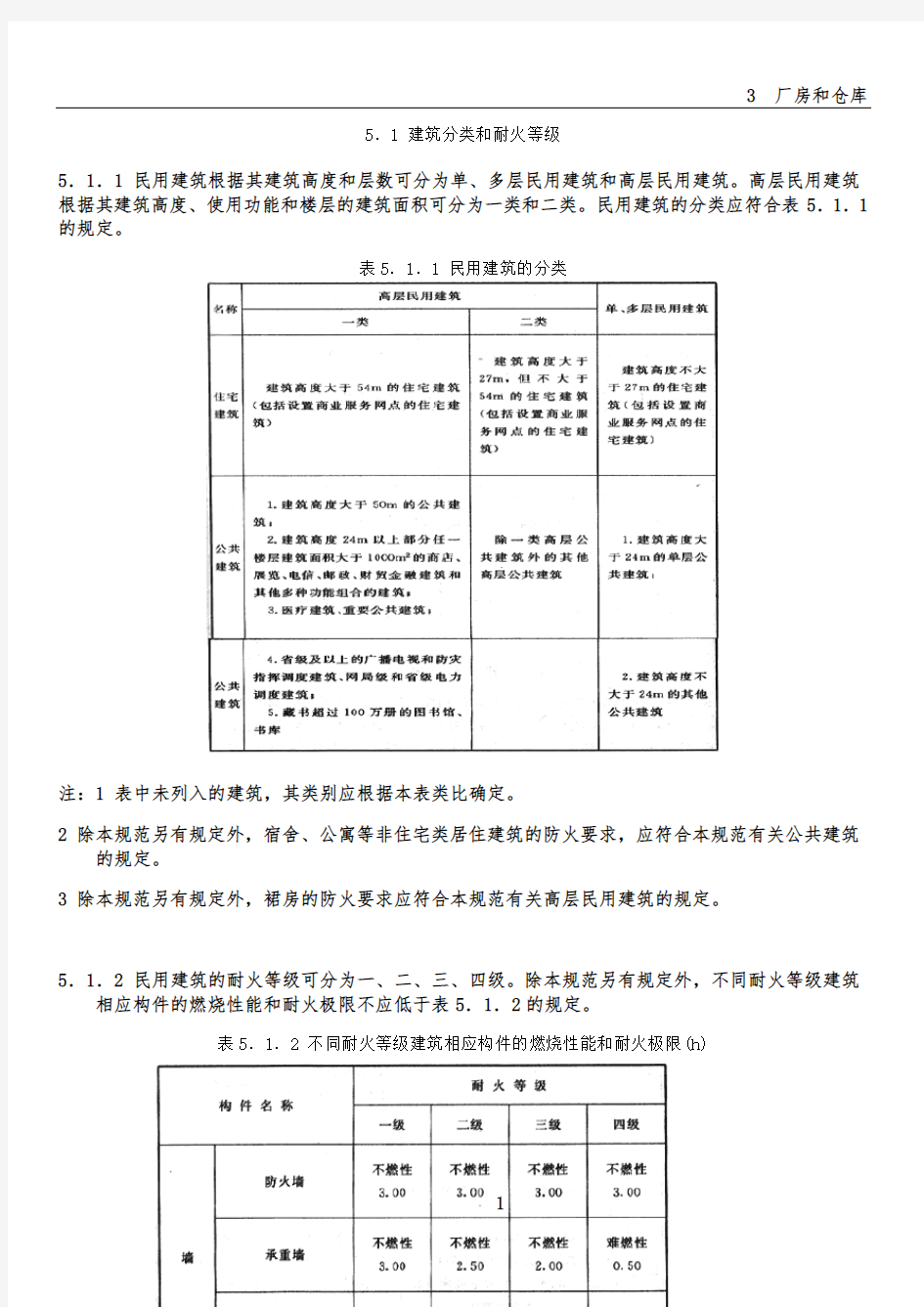 建筑设计防火规范--民用建筑