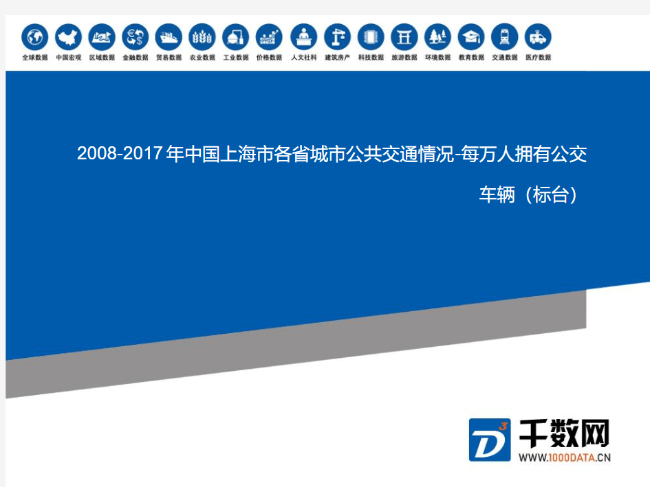 上海市各省城市公共交通情况-每万人拥有公交车辆(标台)