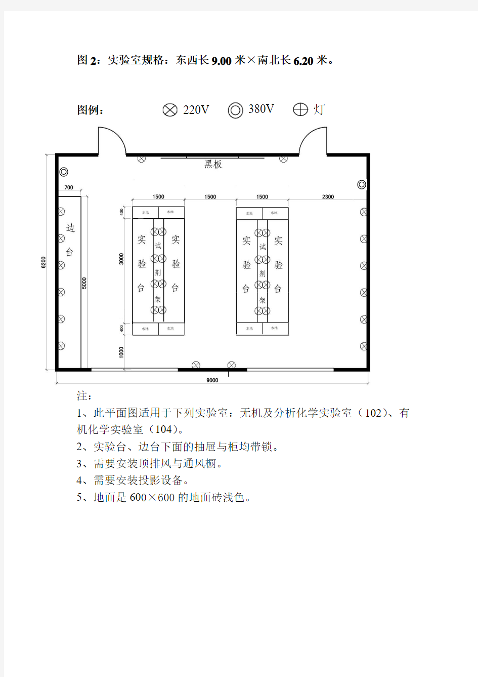 化学实验室平面设计图