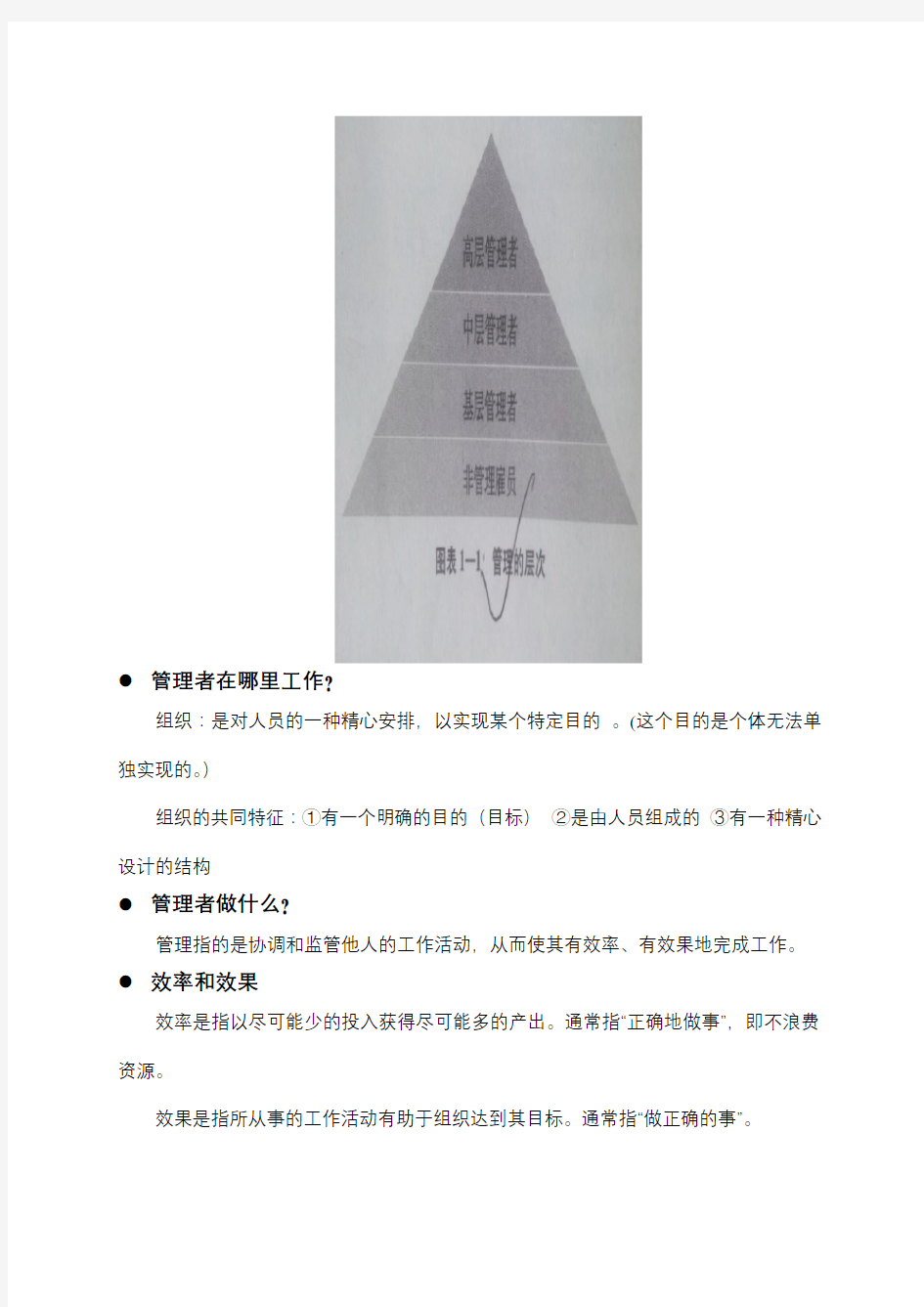 管理学知识点整理版