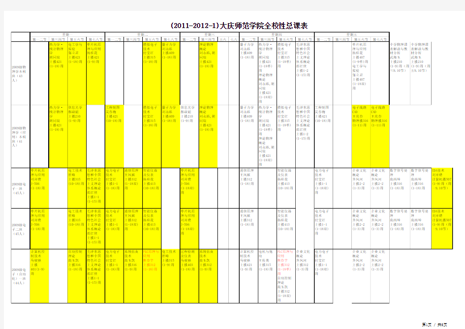 2011-2012-1课程表(改了又改版)