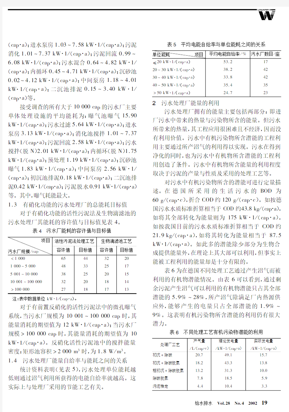 污水处理厂的能耗与能量的回收利用