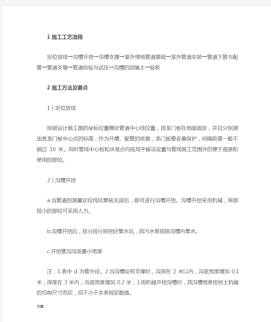 埋地管道施工解决方案.docx