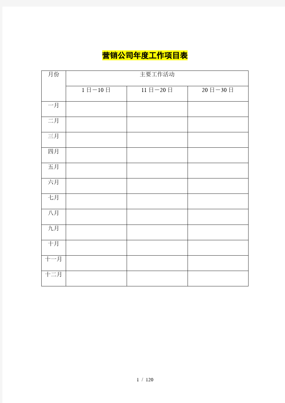 公司营销全套资料(设计营销管理制度、流程、表格、管理