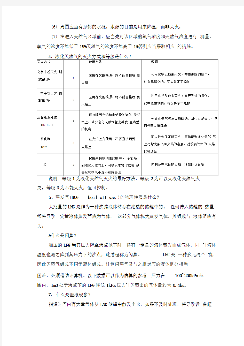 天然气安全知识手册