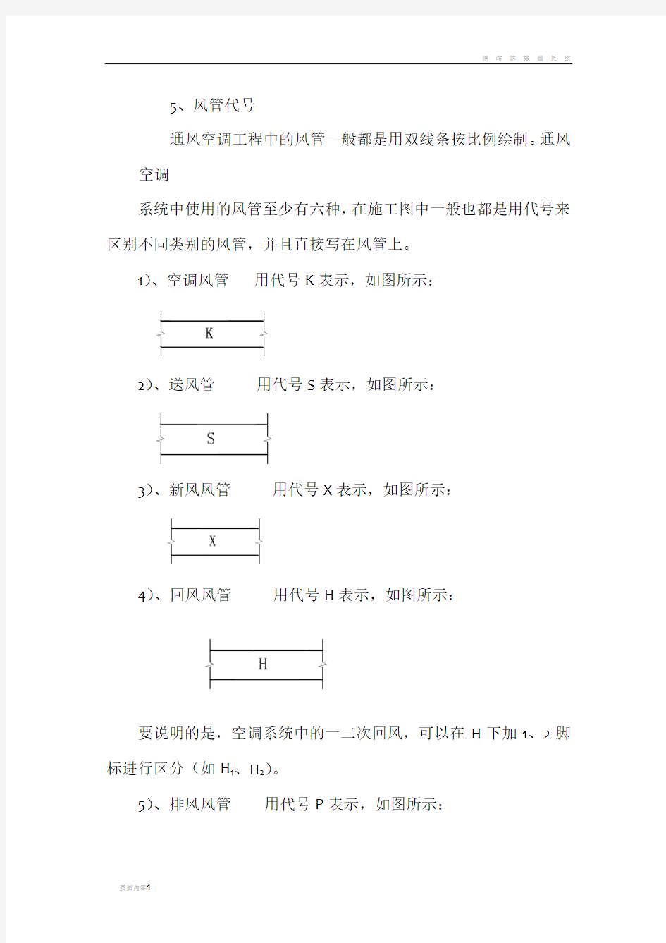 通风空调图例符号