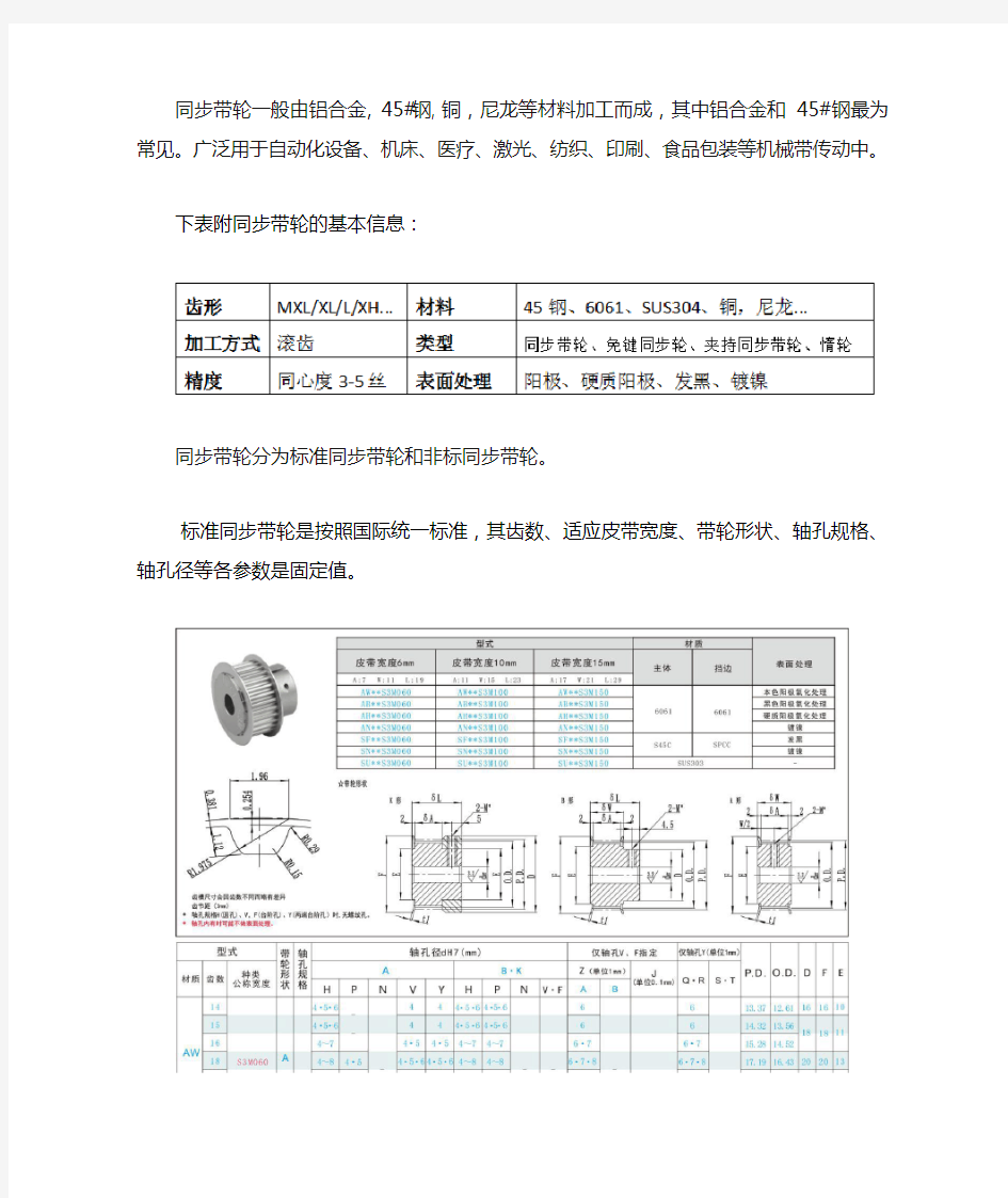 同步带的计算