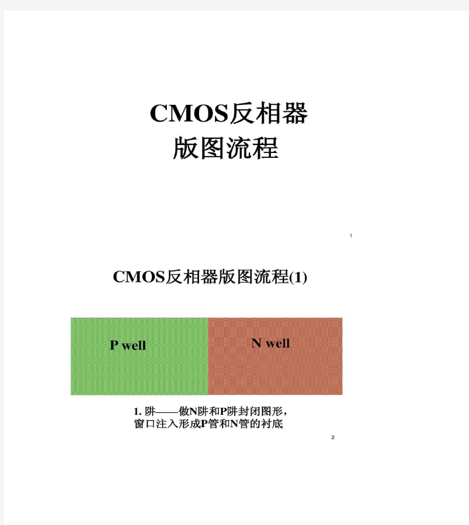 CMOS反相器版图流程(精)
